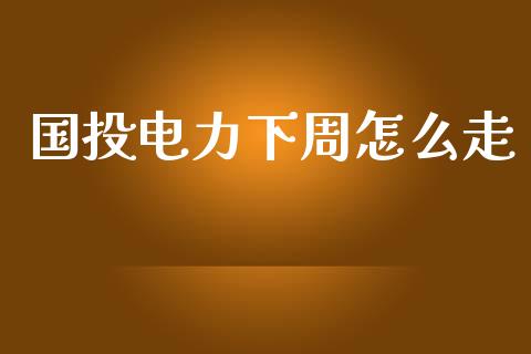 国投电力下周怎么走_https://www.ltsssb.com_基金频道_第1张