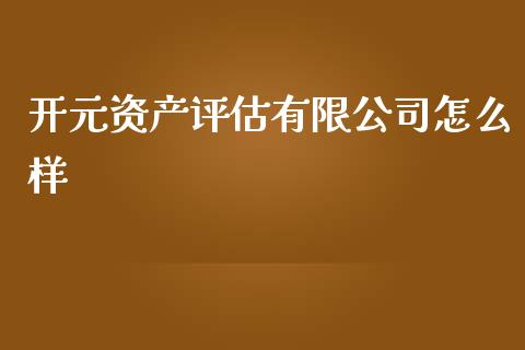 开元资产评估有限公司怎么样_https://www.ltsssb.com_期货密码_第1张