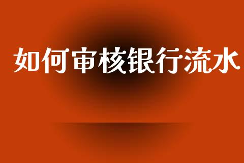 如何审核银行流水_https://www.ltsssb.com_股票理论_第1张