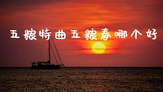 五粮特曲五粮春哪个好_https://www.ltsssb.com_新股数据_第1张