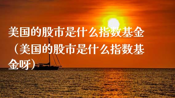 美国的股市是什么指数基金（美国的股市是什么指数基金呀）_https://www.ltsssb.com_国际财经_第1张