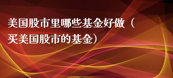 美国股市里哪些基金好做（买美国股市的基金）_https://www.ltsssb.com_国际财经_第1张