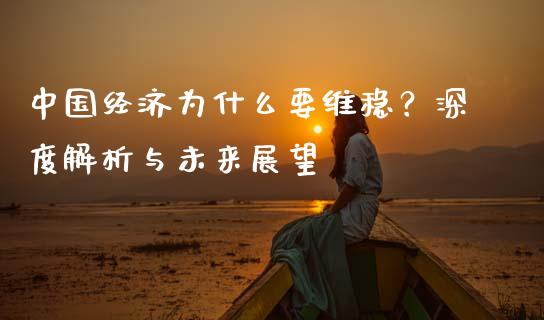 中国经济为什么要维稳？深度解析与未来展望_https://www.ltsssb.com_股票理论_第1张
