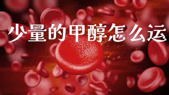 少量的甲醇怎么运_https://www.ltsssb.com_期货行情_第1张