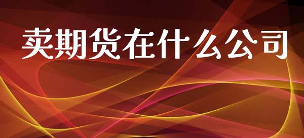 卖期货在什么公司_https://www.ltsssb.com_基金频道_第1张