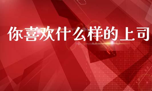 你喜欢什么样的上司_https://www.ltsssb.com_基金频道_第1张