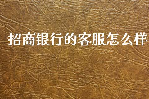 招商银行的客服怎么样_https://www.ltsssb.com_期货行情_第1张