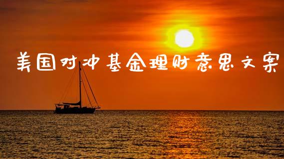 美国对冲基金理财意思文案_https://www.ltsssb.com_基金频道_第1张