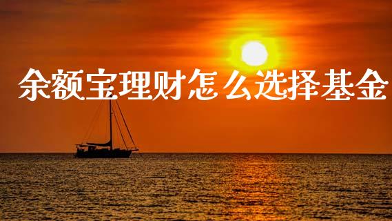 余额宝理财怎么选择基金_https://www.ltsssb.com_基金频道_第1张