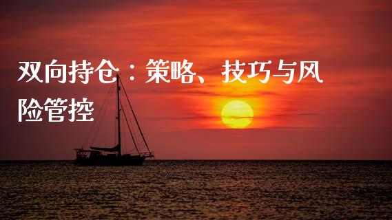双向持仓：策略、技巧与风险管控_https://www.ltsssb.com_期货行情_第1张
