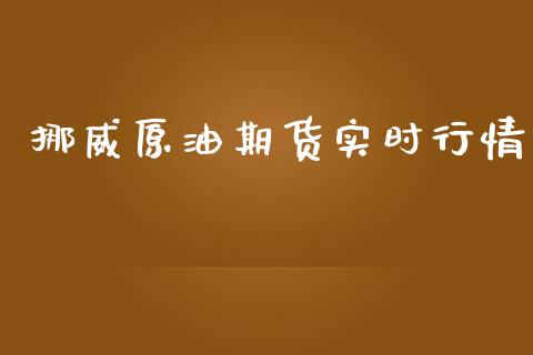 挪威原油期货实时行情_https://www.ltsssb.com_期货密码_第1张