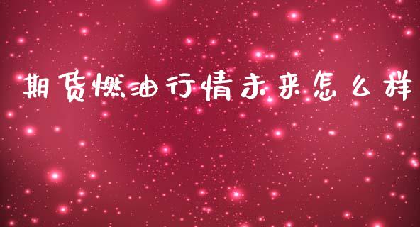 期货燃油行情未来怎么样_https://www.ltsssb.com_期货密码_第1张