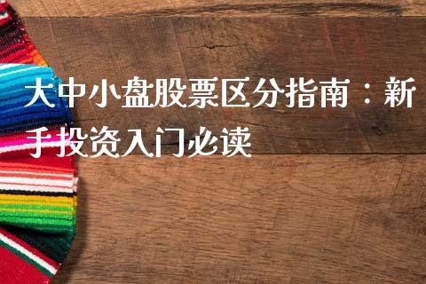 大中小盘股票区分指南：新手投资入门必读_https://www.ltsssb.com_期货行情_第1张