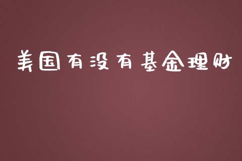美国有没有基金理财_https://www.ltsssb.com_基金频道_第1张