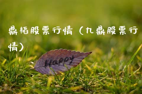 鼎韬股票行情（九鼎股票行情）_https://www.ltsssb.com_股市分析_第1张