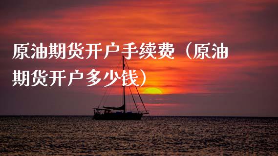 原油期货开户手续费（原油期货开户多少钱）_https://www.ltsssb.com_期货密码_第1张