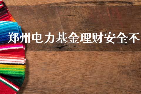 郑州电力基金理财安全不_https://www.ltsssb.com_基金频道_第1张