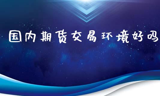 国内期货交易环境好吗_https://www.ltsssb.com_国际财经_第1张