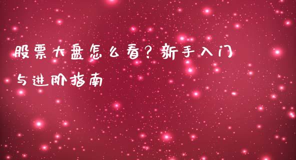 股票大盘怎么看？新手入门与进阶指南_https://www.ltsssb.com_国际财经_第1张
