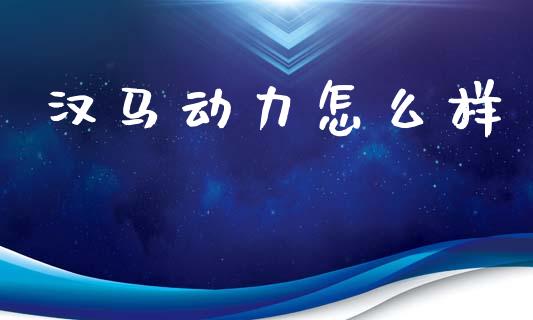汉马动力怎么样_https://www.ltsssb.com_新股数据_第1张
