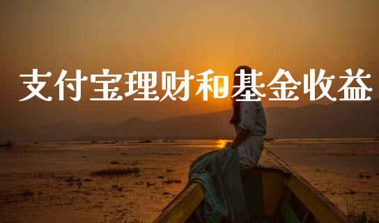 支付宝理财和基金收益_https://www.ltsssb.com_基金频道_第1张
