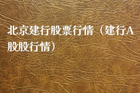 北京建行股票行情（建行A股股行情）_https://www.ltsssb.com_新股数据_第1张
