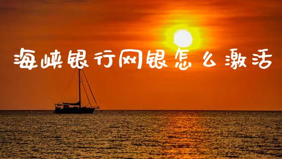 海峡银行网银怎么激活_https://www.ltsssb.com_基金频道_第1张