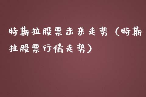 特斯拉股票未来走势（特斯拉股票行情走势）_https://www.ltsssb.com_股市分析_第1张