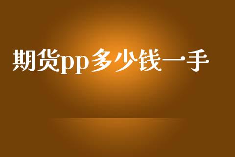 期货pp多少钱一手_https://www.ltsssb.com_期货在线_第1张