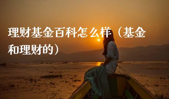 理财基金百科怎么样（基金和理财的）_https://www.ltsssb.com_基金频道_第1张