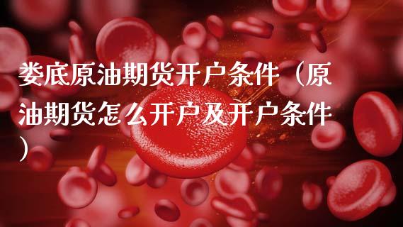 娄底原油期货开户条件（原油期货怎么开户及开户条件）_https://www.ltsssb.com_期货密码_第1张