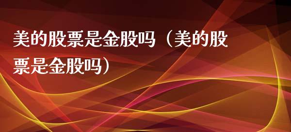 美的股票是金股吗（美的股票是金股吗）_https://www.ltsssb.com_新股数据_第1张