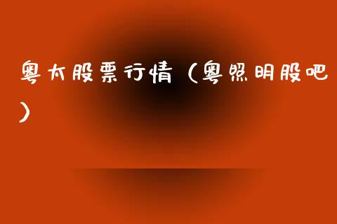 粤太股票行情（粤照明股吧）_https://www.ltsssb.com_新股数据_第1张