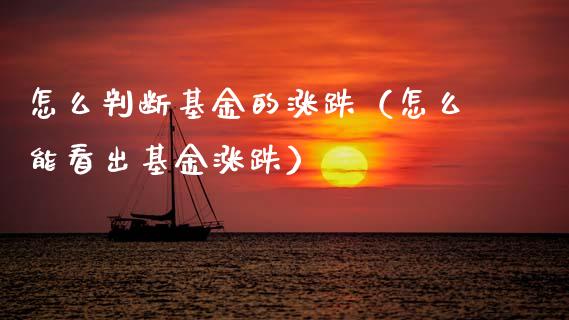 怎么判断基金的涨跌（怎么能看出基金涨跌）_https://www.ltsssb.com_国际财经_第1张