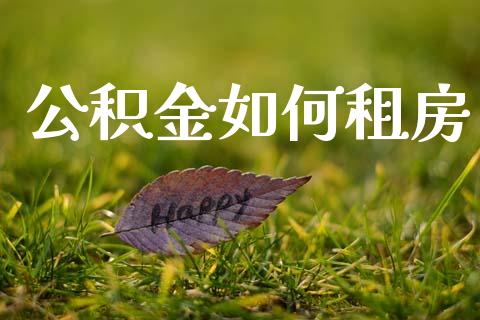 公积金如何租房_https://www.ltsssb.com_基金频道_第1张