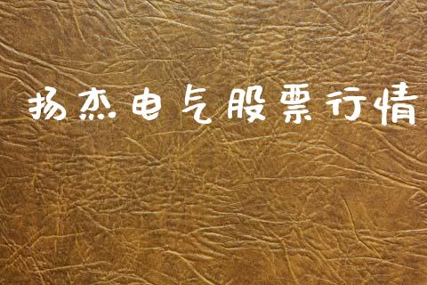 扬杰电气股票行情_https://www.ltsssb.com_股市分析_第1张