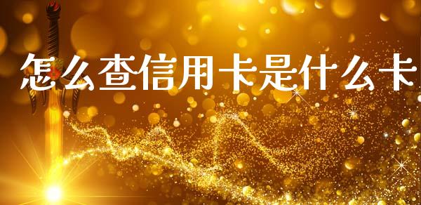 怎么查信用卡是什么卡_https://www.ltsssb.com_国际财经_第1张