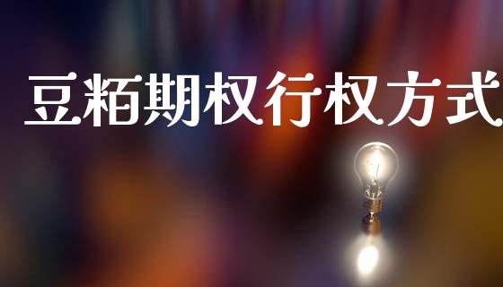 豆粨期权行权方式_https://www.ltsssb.com_国际财经_第1张