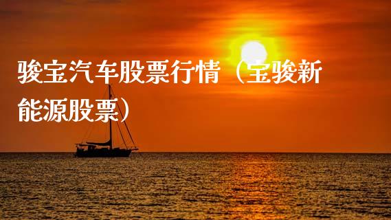 骏宝汽车股票行情（宝骏新能源股票）_https://www.ltsssb.com_股票理论_第1张