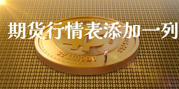 期货行情表添加一列_https://www.ltsssb.com_期货密码_第1张