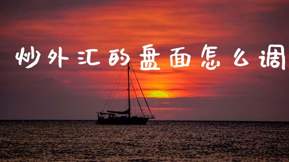 炒外汇的盘面怎么调_https://www.ltsssb.com_期货行情_第1张