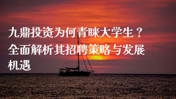 九鼎投资为何青睐大学生？全面解析其招聘策略与发展机遇_https://www.ltsssb.com_期货密码_第1张