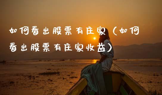 如何看出股票有庄家（如何看出股票有庄家收益）_https://www.ltsssb.com_股市分析_第1张