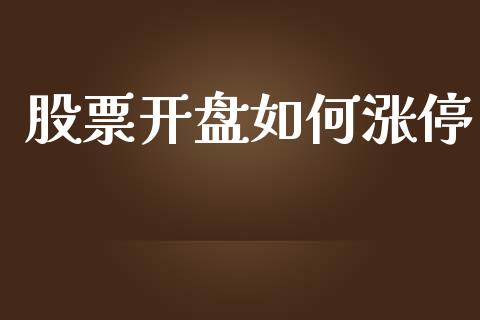 股票开盘如何涨停_https://www.ltsssb.com_期货在线_第1张