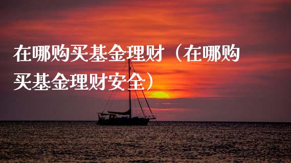 在哪购买基金理财（在哪购买基金理财安全）_https://www.ltsssb.com_基金频道_第1张