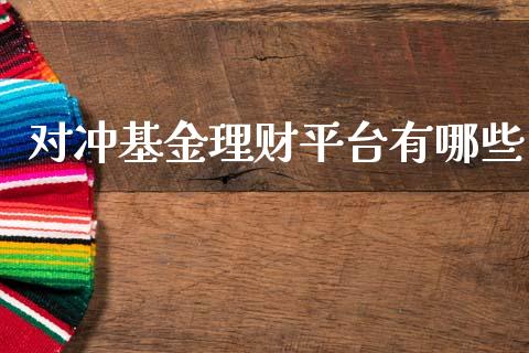 对冲基金理财平台有哪些_https://www.ltsssb.com_基金频道_第1张