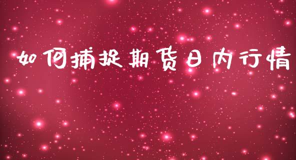 如何捕捉期货日内行情_https://www.ltsssb.com_期货在线_第1张