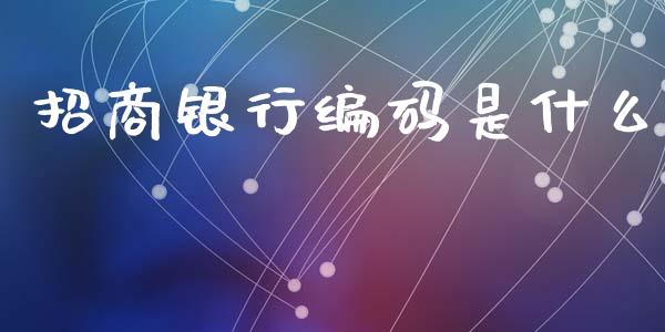 招商银行编码是什么_https://www.ltsssb.com_股市分析_第1张
