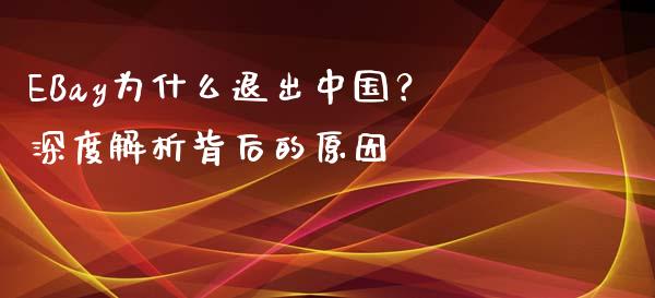 EBay为什么退出中国？深度解析背后的原因_https://www.ltsssb.com_国际财经_第1张