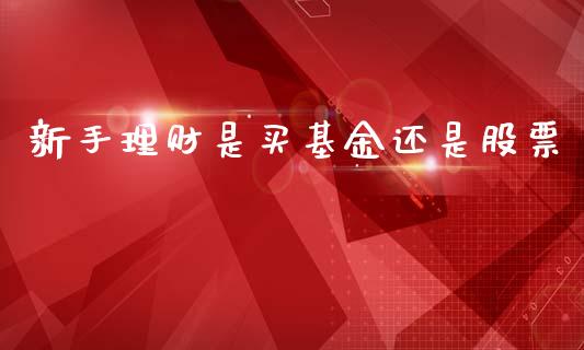 新手理财是买基金还是股票_https://www.ltsssb.com_基金频道_第1张